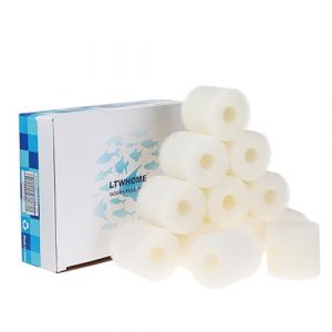 Ltwhome Compatible Mousse De Filtre Convient Pour Eheim 2618080 Cartridges Aquaball 2208-2212/60-180,Biopower 160-240 Et Eheim Prefilter 4004320 (Paquet De 12)