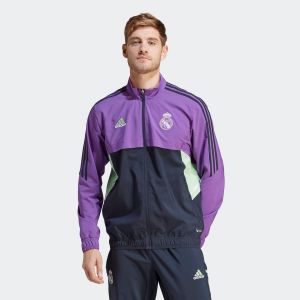 Image de Adidas Real Madrid Veste d'Entraînement Presentation Condivo 22 - Violet/Bleu Marine, pointure Small - Violet - Taille Small