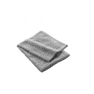 Douceur d'intérieur - Serviette de toilette OCALA - Eponge ciselée unie 450 g/m² - 50 x 90 cm - Gris clair - OCALA Douceur d'intérieur