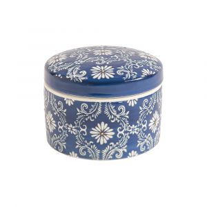 Table passion Bonbonnière 10 cm bleu en grès H9