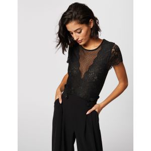 Morgan 201-DONAO Shirt, Noir (Noir Noir), X-Small (Taille Fabricant:TXS) Femme