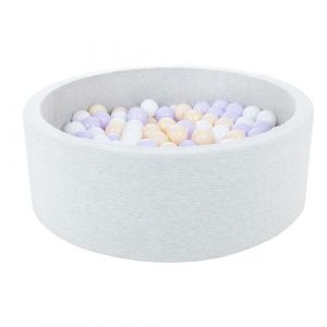 Piscine à balles Aire de jeu + 300 balles blanc violet cappuccino