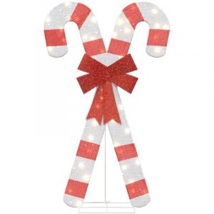 VidaXL Décoration de Noël en forme de canne à sucre 50 led blanc chaud