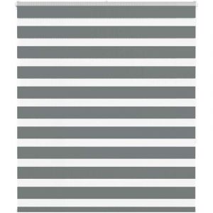 VidaXL Store z&egrave;bre gris fonc&eacute; largeur du tissu 120,9 cm polyester