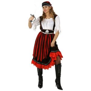 Atosa 12357 - Déguisement de pirate rayures femme adulte