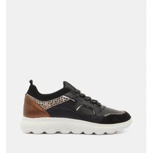 Geox Baskets basses Spherica bi-matière Noir - Couleur Noir - Taille 37