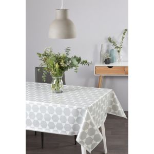 Venilia Nappe toile cirée caline grey ronde