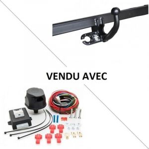 Attelage Ford Kuga ii (04/13-06/19) Col de cygne + faisceau universel 7 broches + boitier électronique
