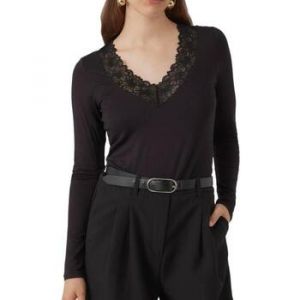 Vero Moda T-shirt manches longues &agrave; dentelle femme Rosa