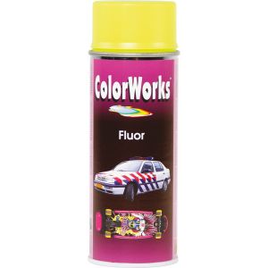 Colorworks Peinture aérosol fluo jaune - 400 ml