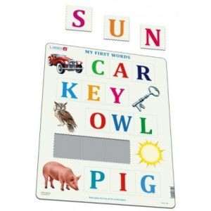 Larsen Puzzle Cadre - My First Words (en Anglais)