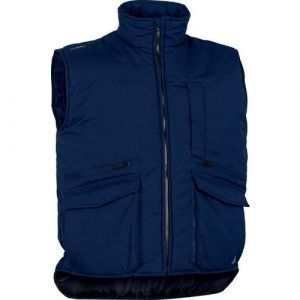 Delta Plus Gilet sans manche multipoches Sierra 2 Bleu marine Taille S