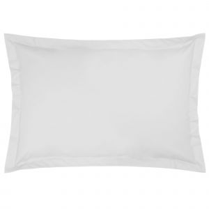 Taie d'oreiller coton bio Fil & Sens CAMIF--Bleu Lagon