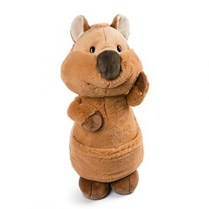 Nici Quokka-Mola 45 cm – Jouets durables pour garçons, Filles et bébés – Animaux Peluches écologiques pour Jouer et à câliner de la Collection Wild Friends GO Green, 47216, Marron