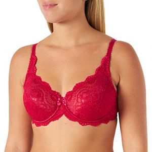 Image de PLAYTEX Soutien-gorge emboîtant full cup avec armatures flower elegance Rouge - Couleur Rouge - Taille 95B