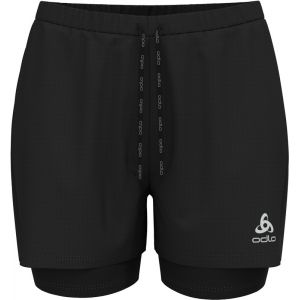 Odlo " Essential 2in1 Shorts 3" Women, noir M Collants & Shorts Running"