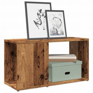 VidaXL Meuble Tv Vieux Bois 60x24x32cm Bois D'ing&eacute;nierie