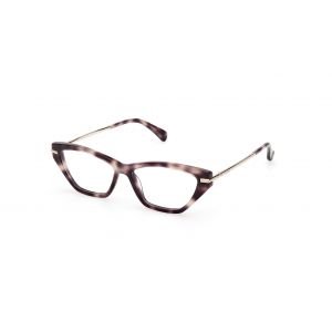 Max Mara Femme MM5176 52 Montures optiques Acétate Havane Ronde Normale