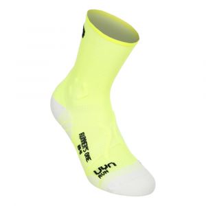 UYN Runner's One Short Chaussettes de running Hommes - jaune, blanc, Taille 42-44