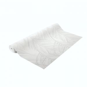 Papier peint intiss&eacute; tropical Palme Blanc Gris 10 m x 52 cm Easy