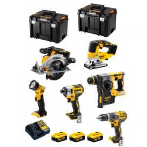 Dewalt Kit DCK690P3T (DCD796 DCF887 DCH273 DCS334 DCS565 DCL040 3 x 5,0 Ah DCB1104 2 x TSTAK VI)