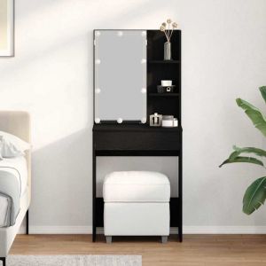 VidaXL Table de Toilette Ch&ecirc;ne noir 60 x 40 x 140 cm Bois d'ing&eacute;nierie