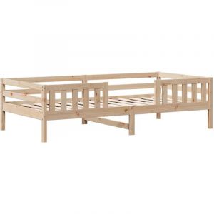 VidaXL Cadre De Lit 75x190 Cm Bois De Pin Massif