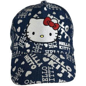 Arditex Casquette Hello Kitty Bleu Jean 52 Cm