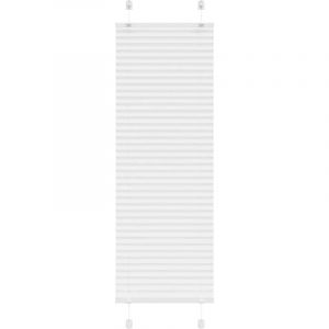 VidaXL Store plissé blanc 50x100 cm largeur du tissu 49,4 cm polyester
