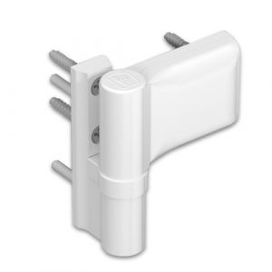 Hahn Paumelle menuiserie PVC - porte 80 kg - H15 à 20 mm - L15 mm - 1 pièce