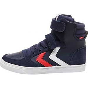 Image de Hummel Baskets montantes enfant SLIMMER STADIL HIGH JR Bleu - Taille 31,32