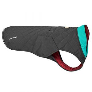 Ruffwear Stumptown Jacket, Overcoat for Dogs, Warm and Abrasion-Resistant for Clear Cold Days, Twilight Gray X-Small&hellip;