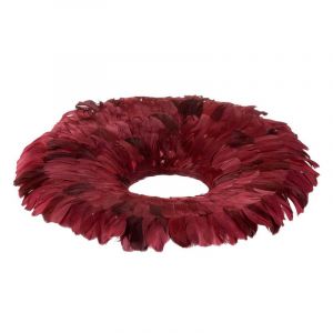 Prix Couronne Déco Pl es 53cm Rouge Bordeaux