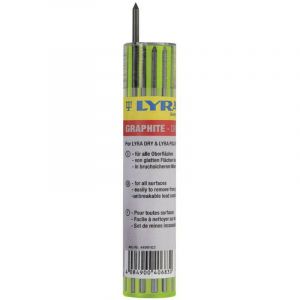 Lyra Lot de 12 mines graphite noires pour nos porte mines dry profi