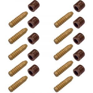Cyclingcolors 10x goupille de guidage centrage pion plastique m&acirc;le femelle pour &eacute;tag&egrave;re coulissante rallonge de table meuble universel, marron clair