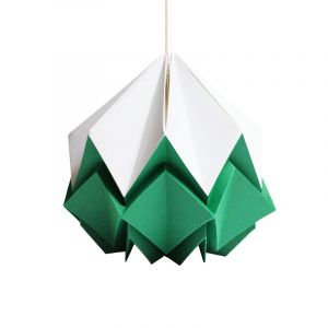 Suspension origami bicolore en papier taille S
