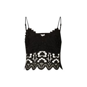 Morgan Crop top bretelles fines noir femme - Taille 40