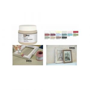 Kreul 75314-Chalky Peinture à la Craie, Marsala Rouge en Pot Plastique de 150 ML, Couleur Douce-Mate, Couvrant comme Une crème, séchage Rapide, pour des Effets de Look usé, 10009912