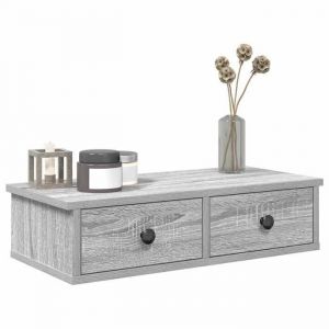 VidaXL Tagère murale avec tiroirs sonoma gris bois d'ingénierie