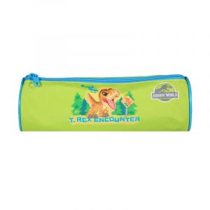 Bagtrotter trousse scolaire ronde jurassic world vert