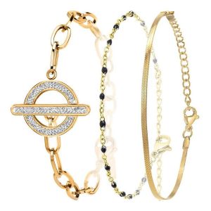 Sc Bohème Parures BS2750-DORE+B2395-NOIR+B2397-DORE