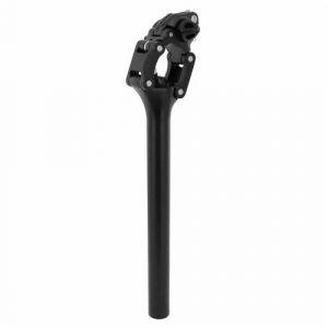 Image de Tige de selle city suspension parallelogramme diam 27 2 l350mm noire sur carte