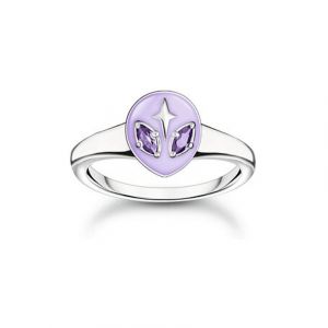 Image de Thomas Sabo Bague pour femme Charming TR2444-041-13-54 Argent, Émail