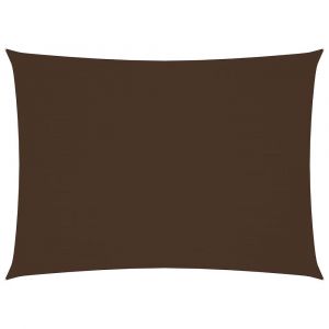 Voile toile d'ombrage parasol tissu oxford rectangulaire 4 x 5 m marron 02_0009695