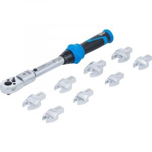 BGS Jeu de clés dynamométriques pour outils enfichables de 9 x 12 mm 6 - 30 Nm 10 pièces