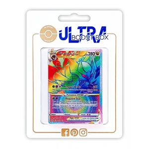 Giratina VSTAR 201/196 Arc en Ciel Secrète - Ultraboost X Epée et Bouclier 11 Origine Perdue - Coffret de 10 Cartes Pokémon Françaises