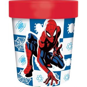 Stor Gobelet pour enfant Marvel Spiderman Spider-Man en plastique rouge 260 ml avec base antidérapante