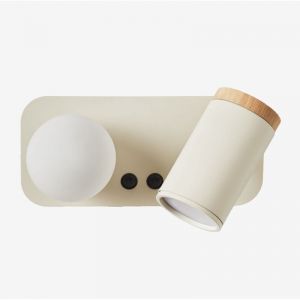 Sklum - Applique murale à 2 points lumineux Amaranto Tapioca Beige