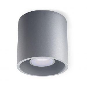 L inaire Center Plafonnier ORBIS al ini gris 1 ampoule