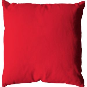 Image de Home maison Coussin Déhoussable Uni en Coton Rouge 40 x 40 cm